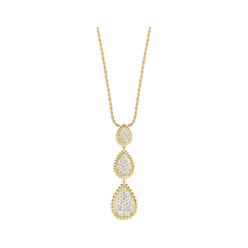 Boucheron 宝诗龙Serpent Bohème18K黄金镶钻项链 xs、s 和 m 图案