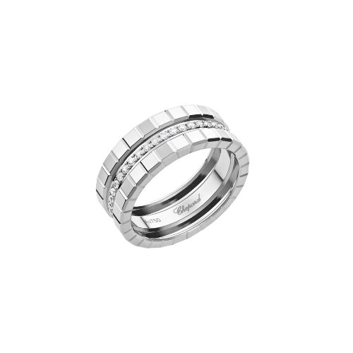 Chopard 萧邦Ice Cube系列白金镶钻戒指827005-1035