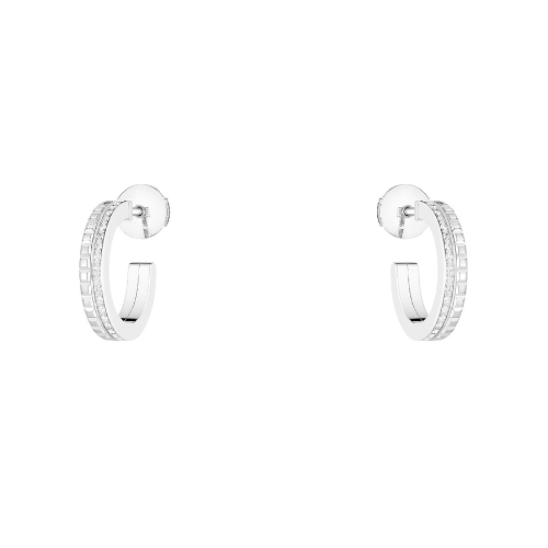 Boucheron 宝诗龙Quatre18K白金镶钻耳饰