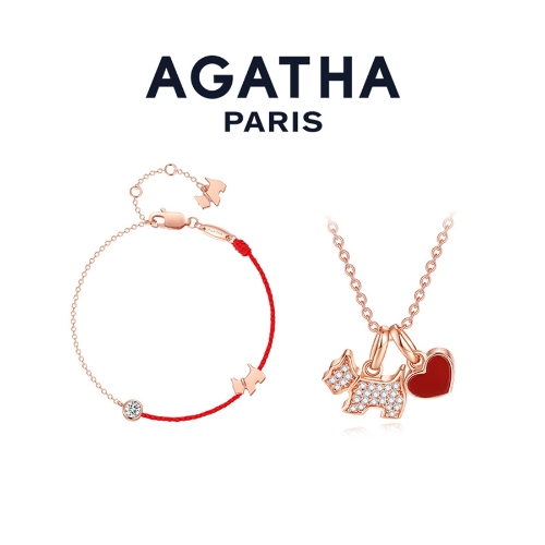 AGATHA/瑷嘉莎银制项链手链套装382006A-107-TU