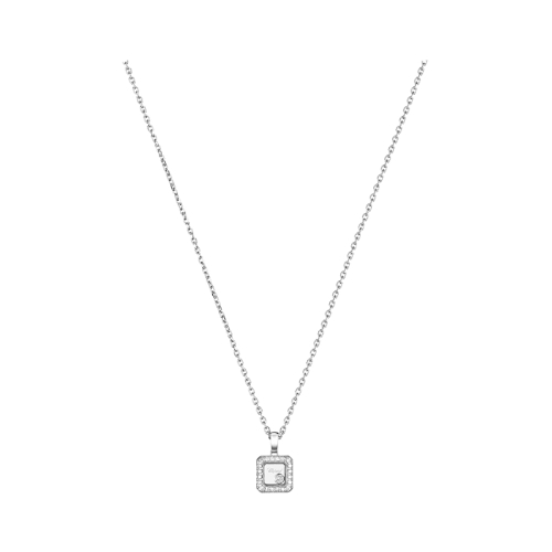 Chopard 萧邦Happy Diamonds系列白金镶钻项链79A114-1201
