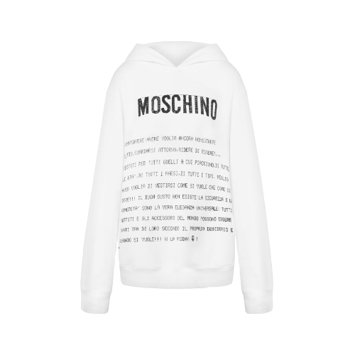 MOSCHINO 莫斯奇诺女士连帽衫Archive MessageA1704-0528-1001-XXS