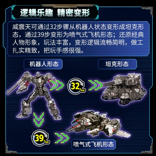 孩之宝 变形金刚工作室系列《大黄蜂》电影版领袖级威震天
