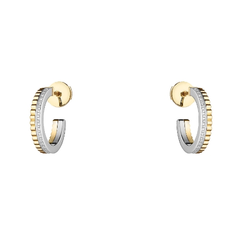Boucheron 宝诗龙Quatre18K黄金镶钻耳饰