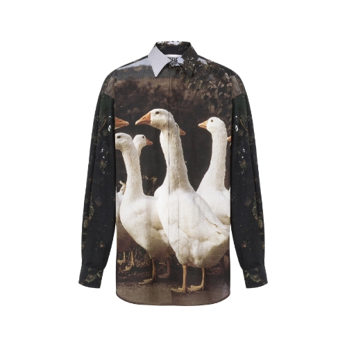 MOSCHINO 莫斯奇诺 Goose 薄纱衬衫 A0206-0254-1888-39